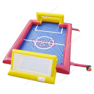 Y&G Hot Selling Inflatable Soapy Soccer Field Inflatable Water Soccer Field for Rent inflatable soccer field water