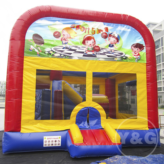 Y&G Inflatable Balloon Bounce House| Commercial Jump House Inflatable Bouncer| Wet Combo New Inflatable Bounce House with Blower