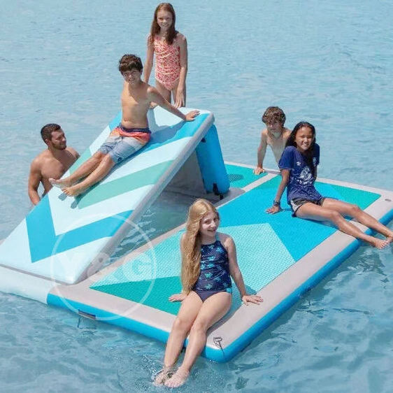 Y&G High Quality Drop Stitch PVC Inflatable Jet Ski Dock for Pool/Lake/Ocean Foil Dock Floating Platform