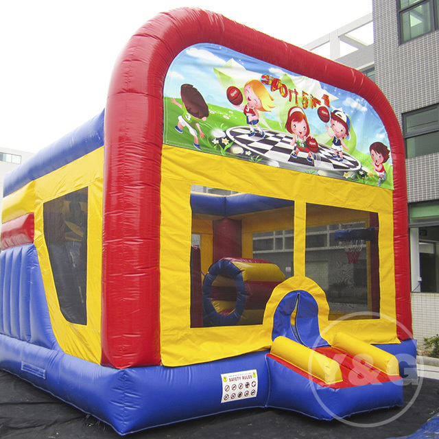 Y&G Inflatable Balloon Bounce House| Commercial Jump House Inflatable Bouncer| Wet Combo New Inflatable Bounce House with Blower