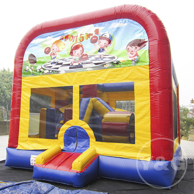 Y&G Inflatable Balloon Bounce House| Commercial Jump House Inflatable Bouncer| Wet Combo New Inflatable Bounce House with Blower