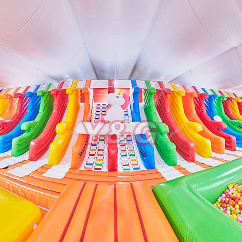 Y&G China Manufacturer immersive indoor playground and inflatable trampoline park equipment