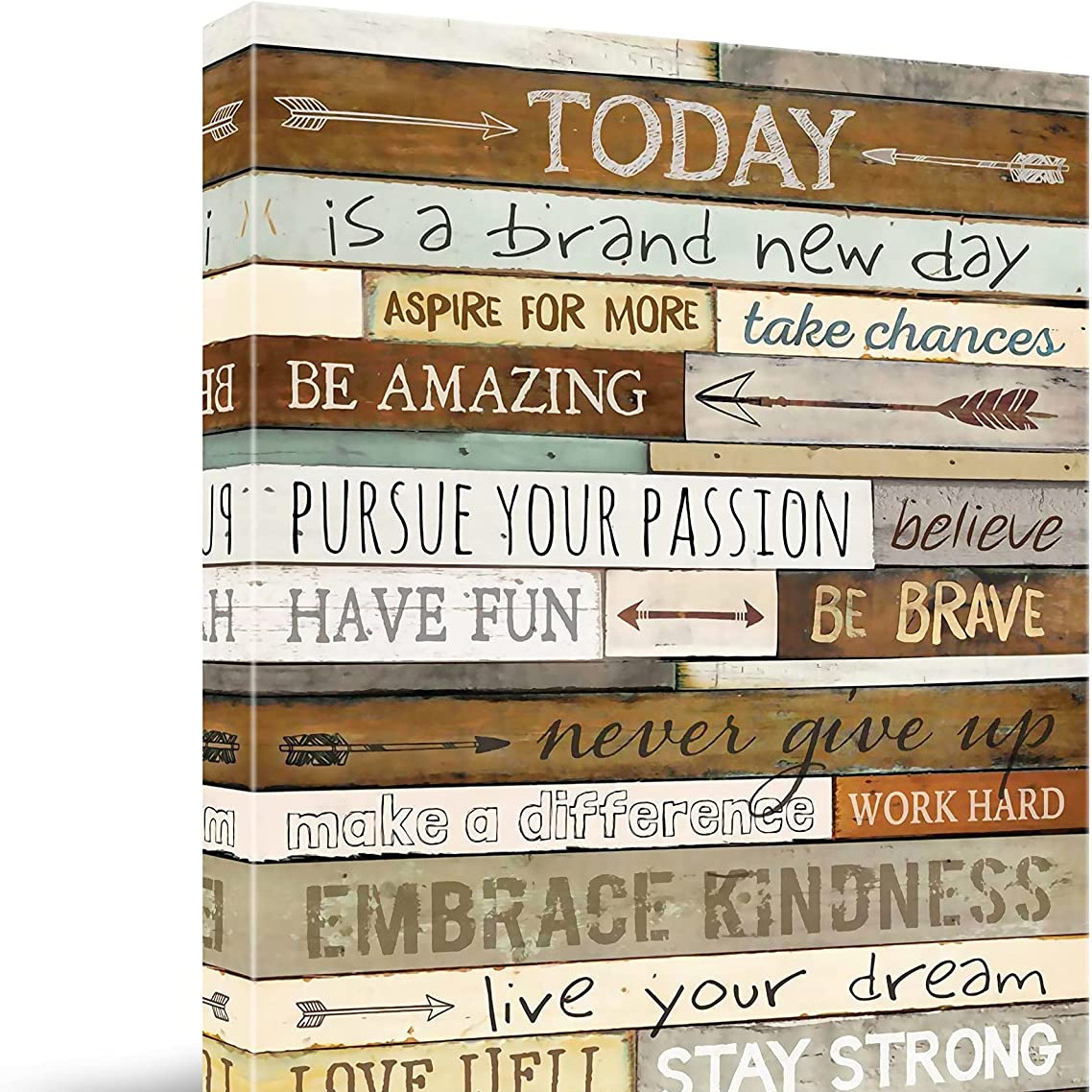 Inspirational Wall Art for Office Quotes Theme for Women Motivational Canvas Prints Framed for Bathrooms