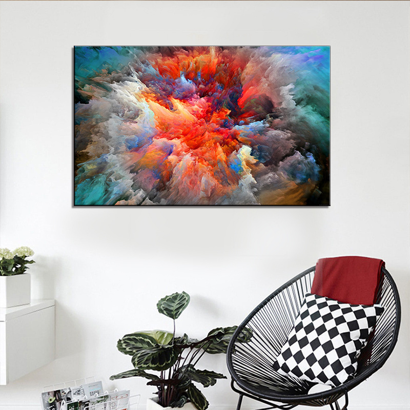 Wall Art Pictures For Living Room Home Decor Abstract Unreal Clouds Canvas Oil Painting Printed No Frame Poster and prints