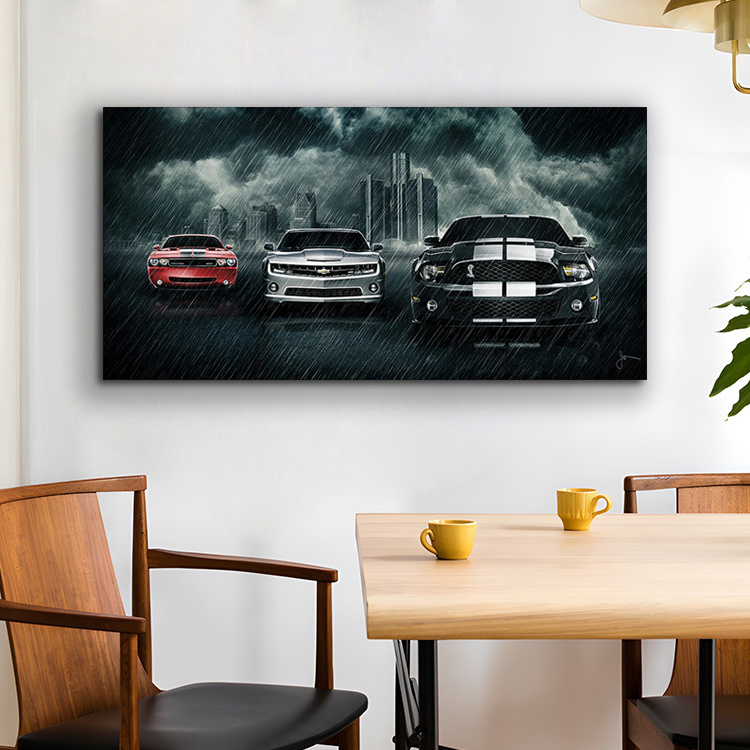 Hot Selling Car Still Life Painting Wall Art  Decoration Canvas Painting Luxury Painting For Home Decor