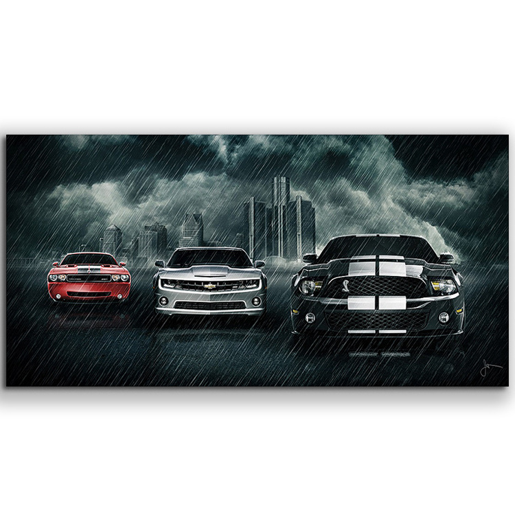 Hot Selling Car Still Life Painting Wall Art  Decoration Canvas Painting Luxury Painting For Home Decor