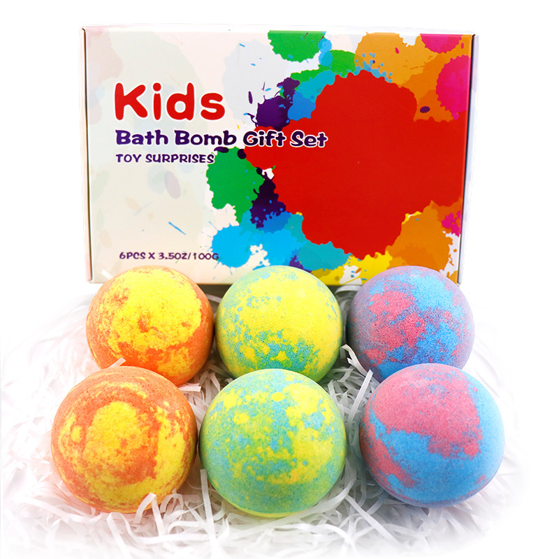 Hot Sale 100% Natural Ingredients Natural Bath Supplies Bath Bombs with Inside Toy