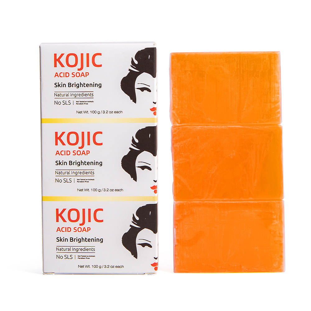 Custom Scented ,Organic Ingredients Anti Acne Whitening Kojic Acid Face Body Bar Soap