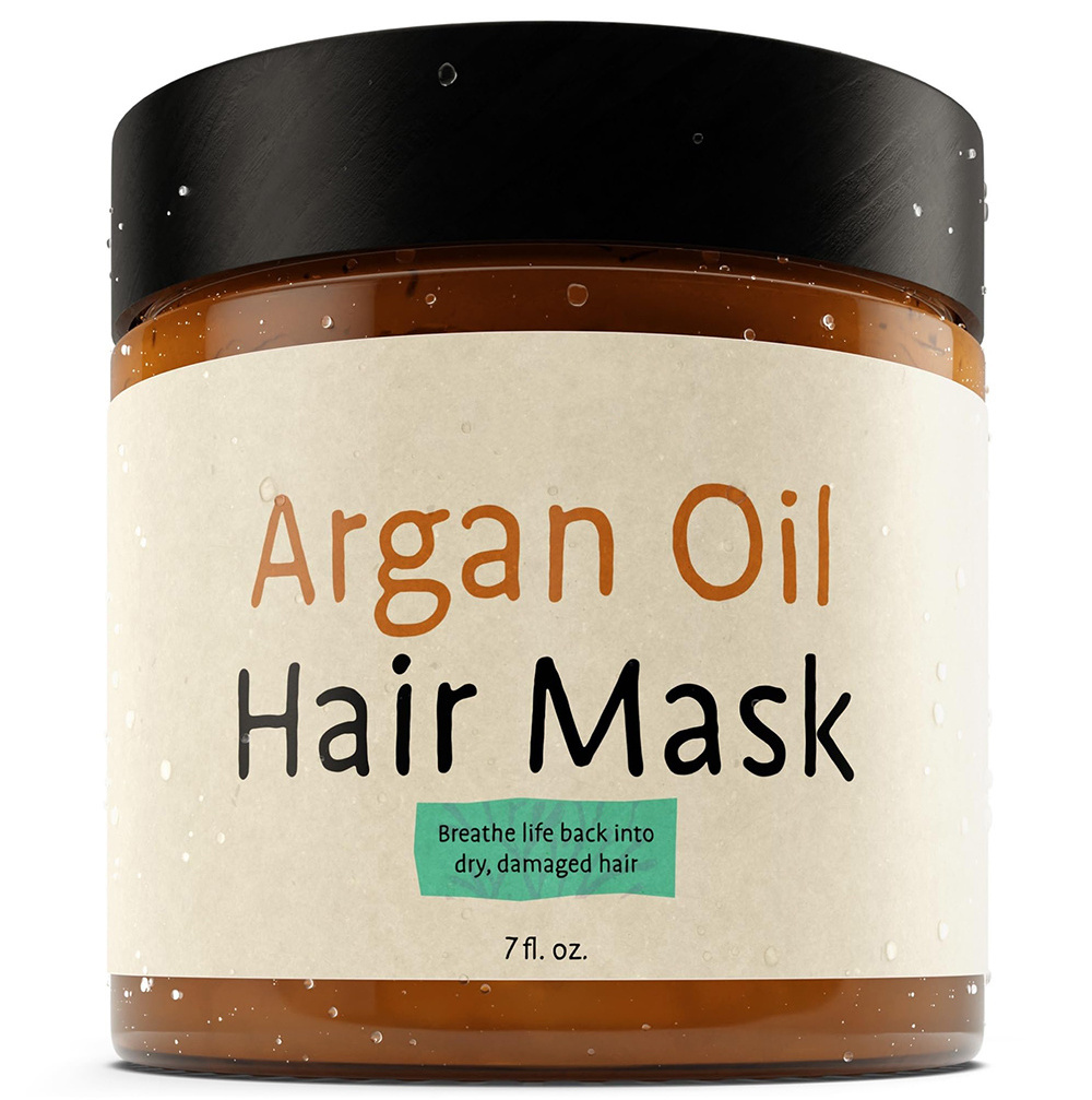 Deep Conditioning Collagen Argan Oil Hair Mask with Dry Damaged Frizzy Hair Split Ends