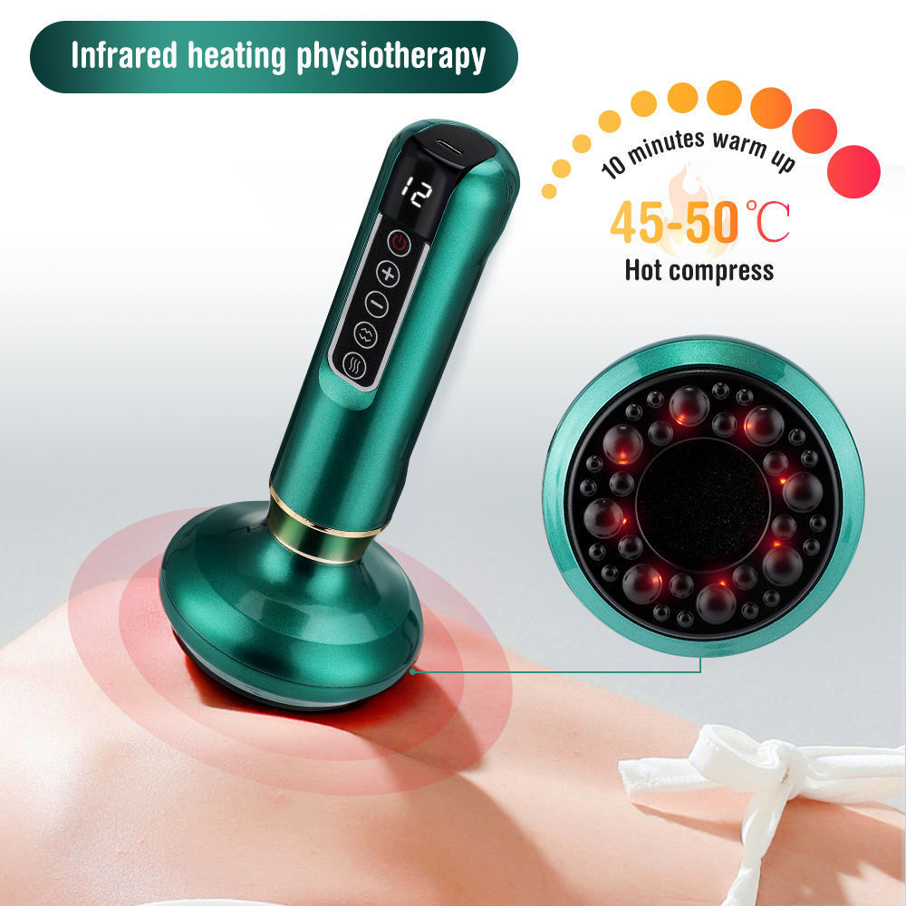 PZ Hot Body Slimming Tools Guasha Electric Scraping Suckers Auto Vacuum Suction Cup Electric Cupping Massager