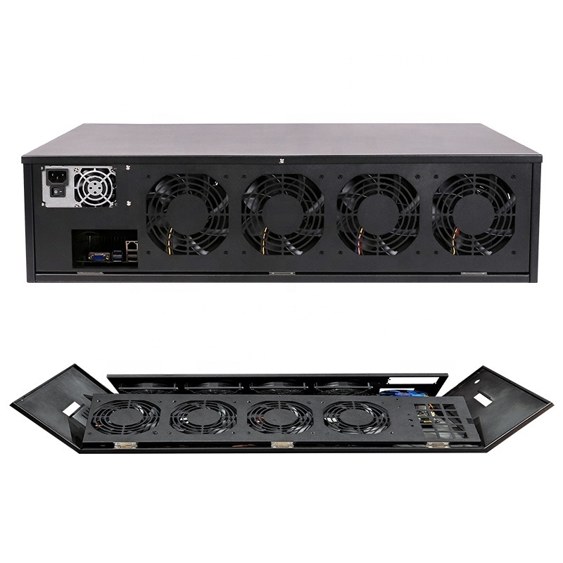 wholesale cost effective server case rtx 3090 3080 power supply portable 847 motherboard rx 580 case 8 gpu