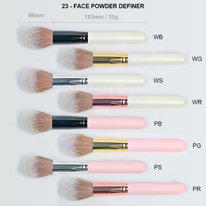 Free combination eye shadow brush flat foundation face powder fan brush concealer lip single private label makeup brush