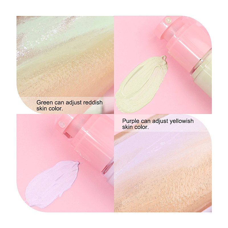 Private Label Vegan Cruelty Free Long Lasting Waterproof Face Makeup Color Changing Waterproof Foundation Primer