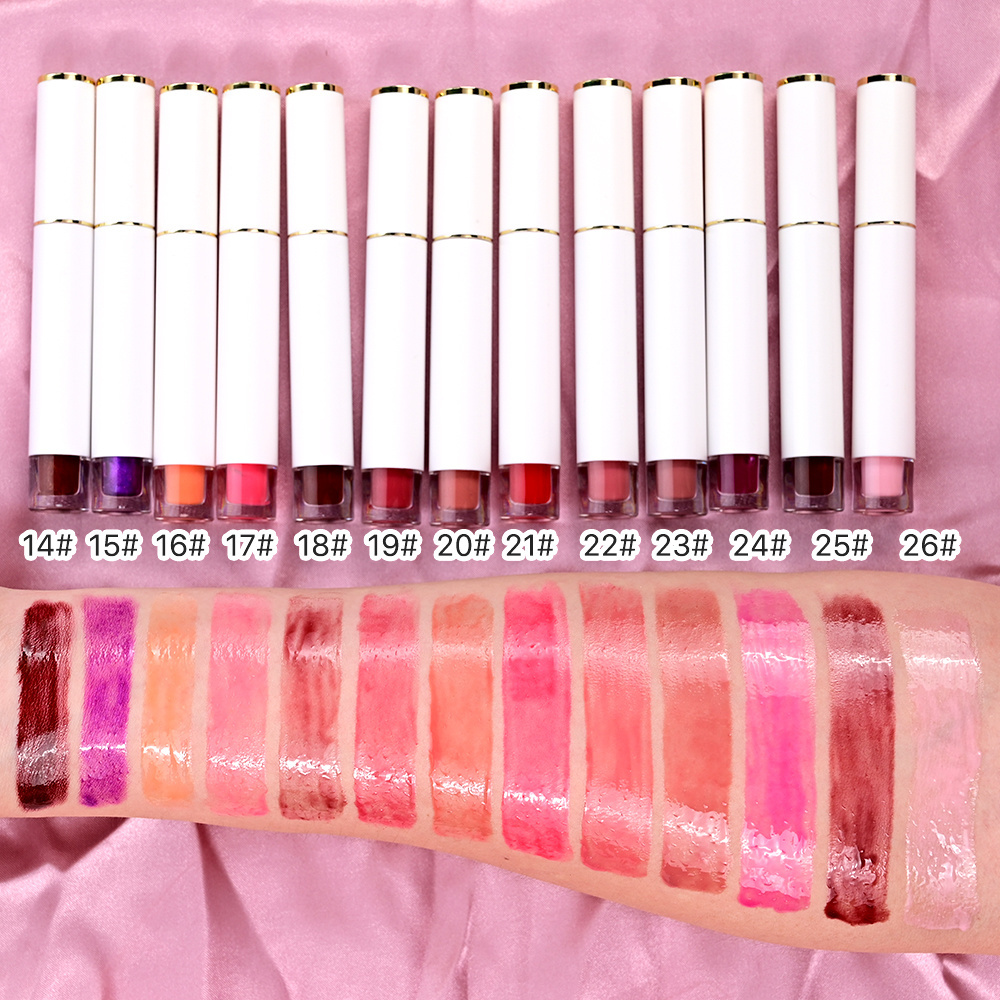 63 Colors Vegan Crulety Free Moisturizing Shinny Private Label Lip Gloss Vendor