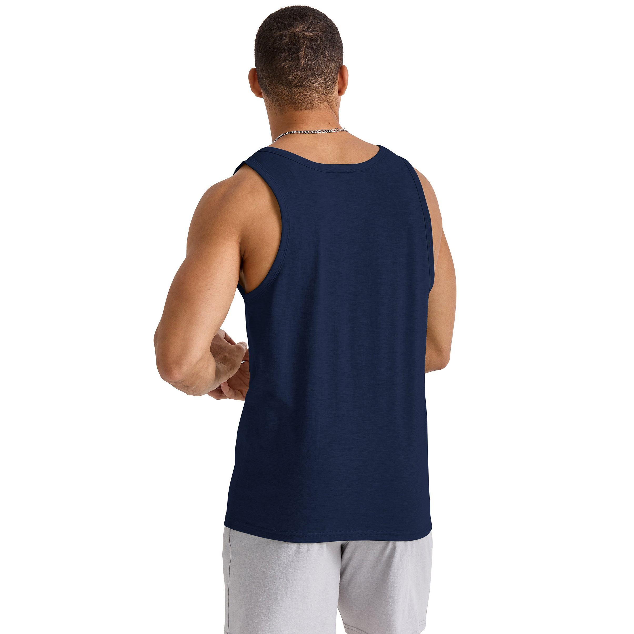 Hot Sell 100% Cotton Gym Fitness Breathable Ribbed Absorb Sweat Wife Beater Basic Blank Tank Tops Mens