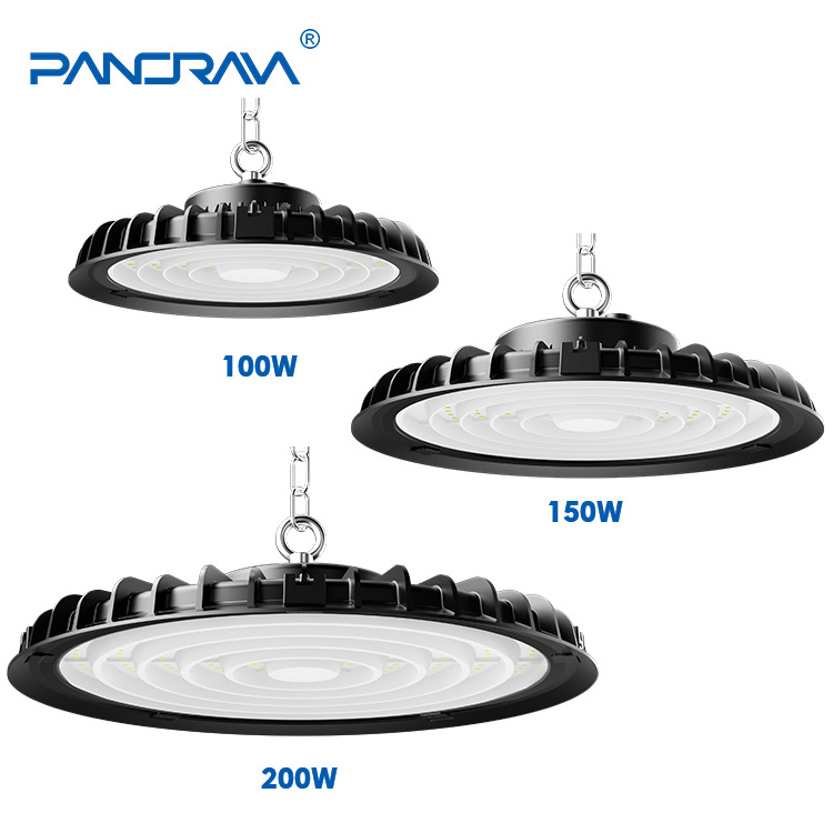 Industrial Workshop Warehouse Highbay Lighting IP65 Waterproof SMD 3030 100W 150W 200W UFO LED High Bay Light