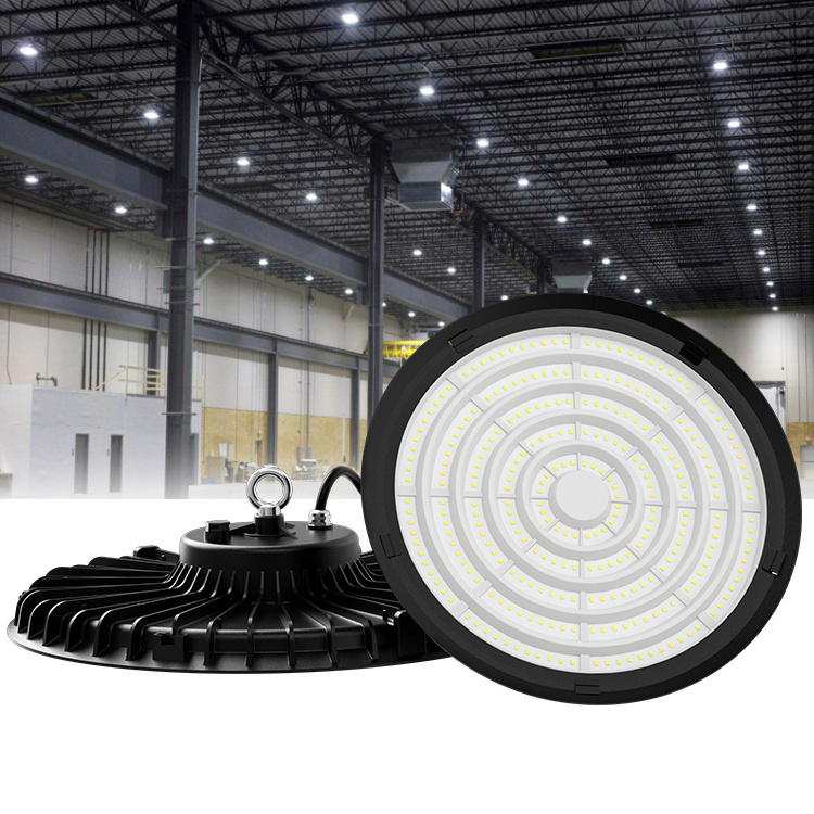 Industrial Workshop Warehouse Highbay Lighting IP65 Waterproof SMD 3030 100W 150W 200W UFO LED High Bay Light