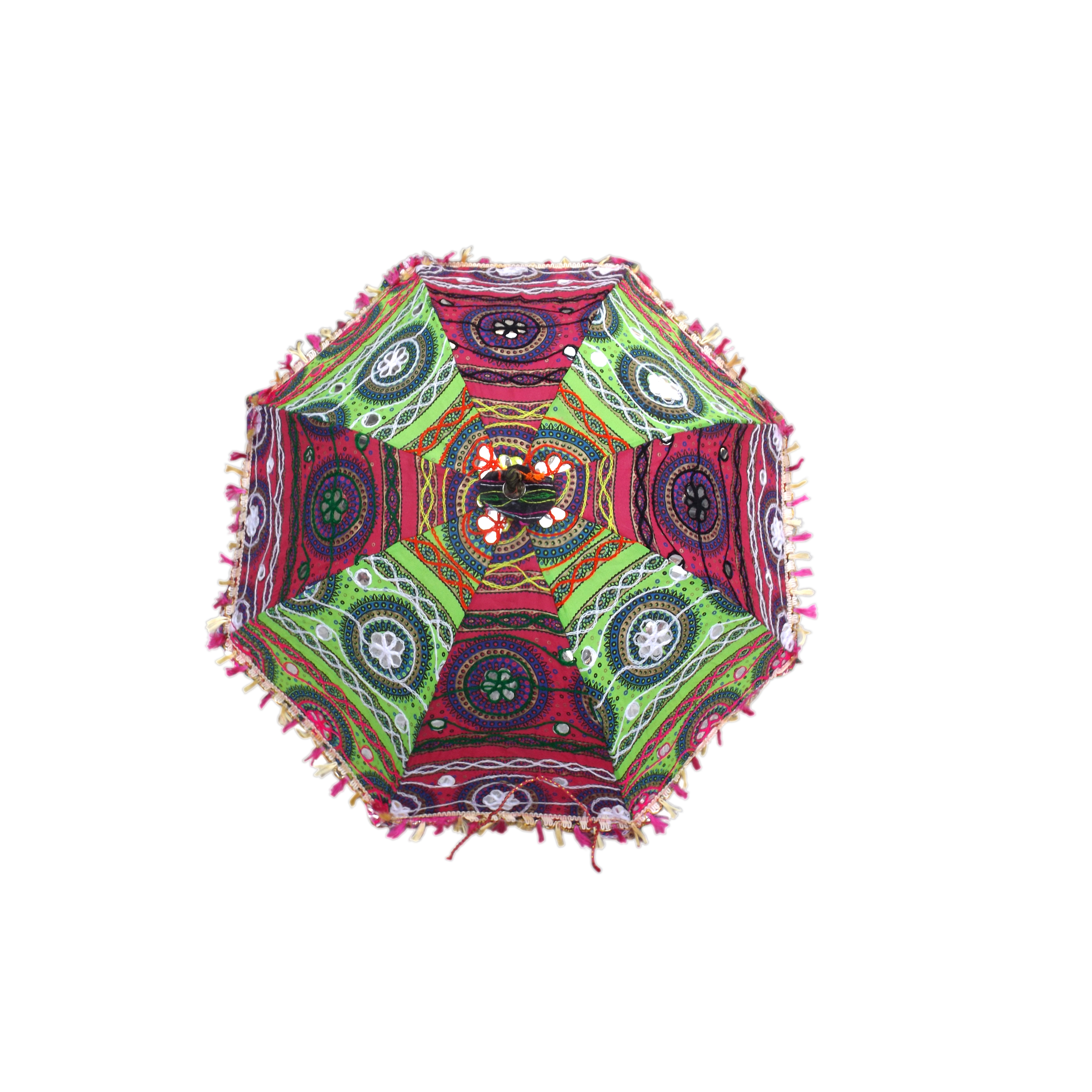 Wholesaler and manufacturer of Indian handmade unique Umbrella with embroidery work hippie UV rays protection