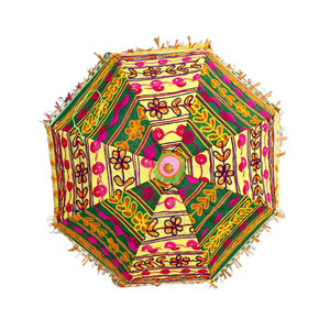 Wholesaler and manufacturer of Indian handmade unique Umbrella with embroidery work hippie UV rays protection