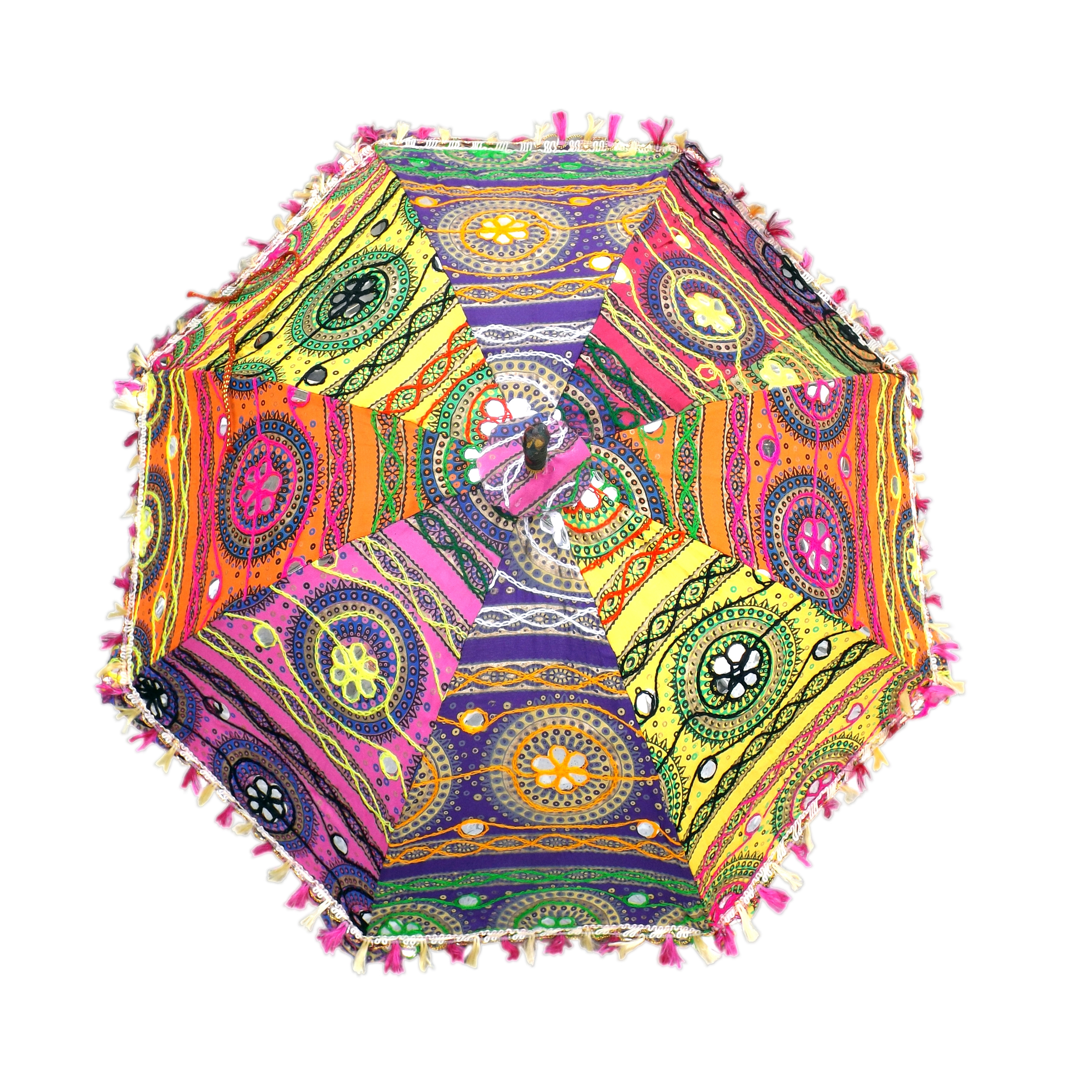 Biggest variety wholesale handwork umbrella with thread embroidery Indian wedding decoration umbrella art