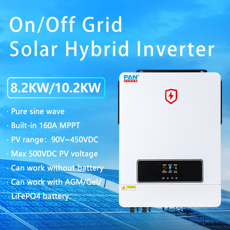 New Arrival 48v 220v 230v 10kw 10.2kw hybrid solar inverter