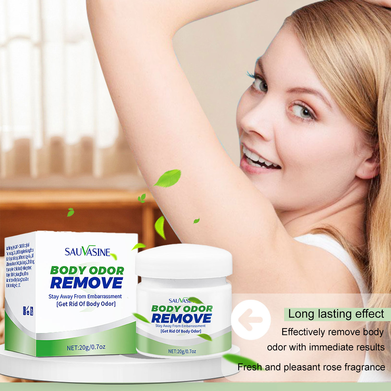 Deodorant Cream Natural Underarm Sweat Odor Protection Antiperspirant Deodorant Cream