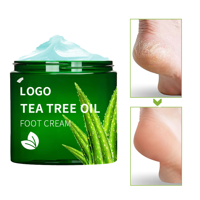 Foot Care Cream for Cracked Heels Exfoliating Anti Crack Peeling Dead Skin Removal Foot Repair Whitening Tea Tree Foot Cream