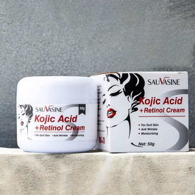 Skin Whitening Cream Moisturizing Anti-Aging Kojic Acid Face Cream for Dark Black Skin