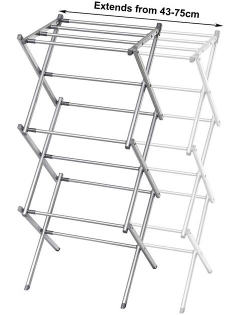 3 Tier Clothes Hanger Expanding Foldable Laundry Drying Rack