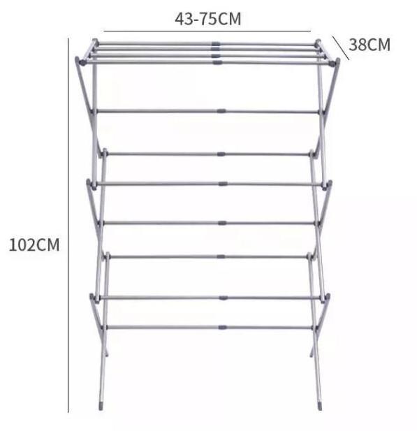 3 Tier Clothes Hanger Expanding Foldable Laundry Drying Rack