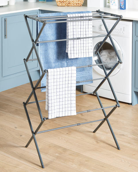 3 Tier Clothes Hanger Expanding Foldable Laundry Drying Rack