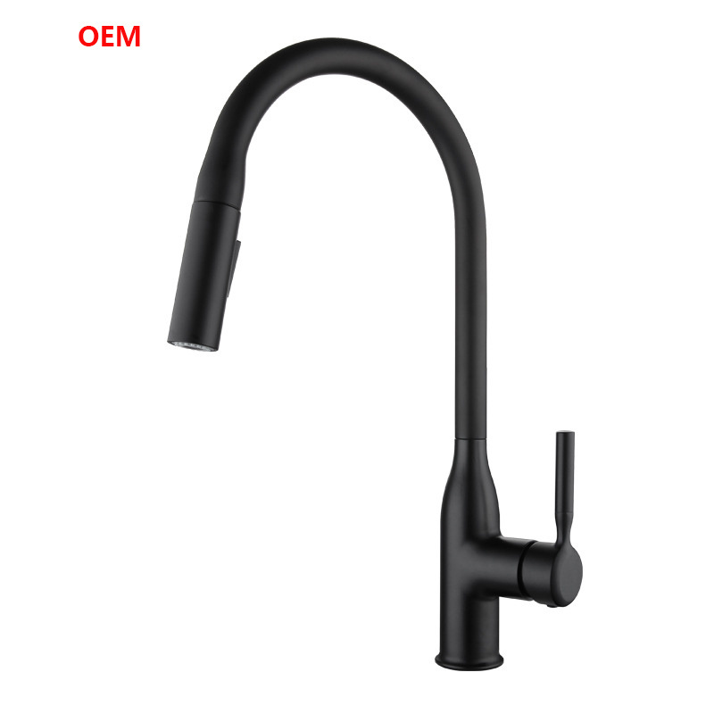 gun grey kitchen faucet in stock chrome kitchen faucet with pull down sprayer factory wholesale kitchen faucet black