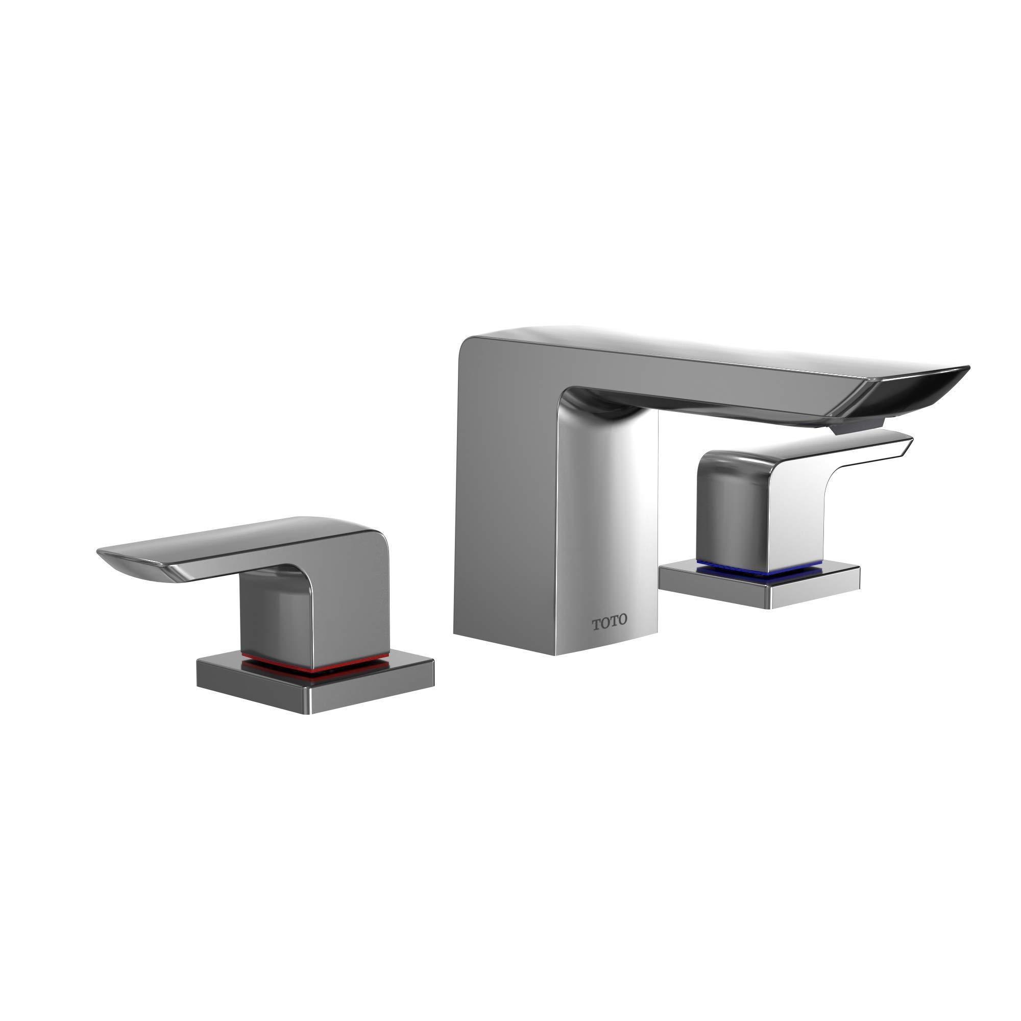 TOTO TLG02201U#CP Gr 1.2 GPM Two Handle Widespread Bathroom Sink Faucet, Polished Chrome