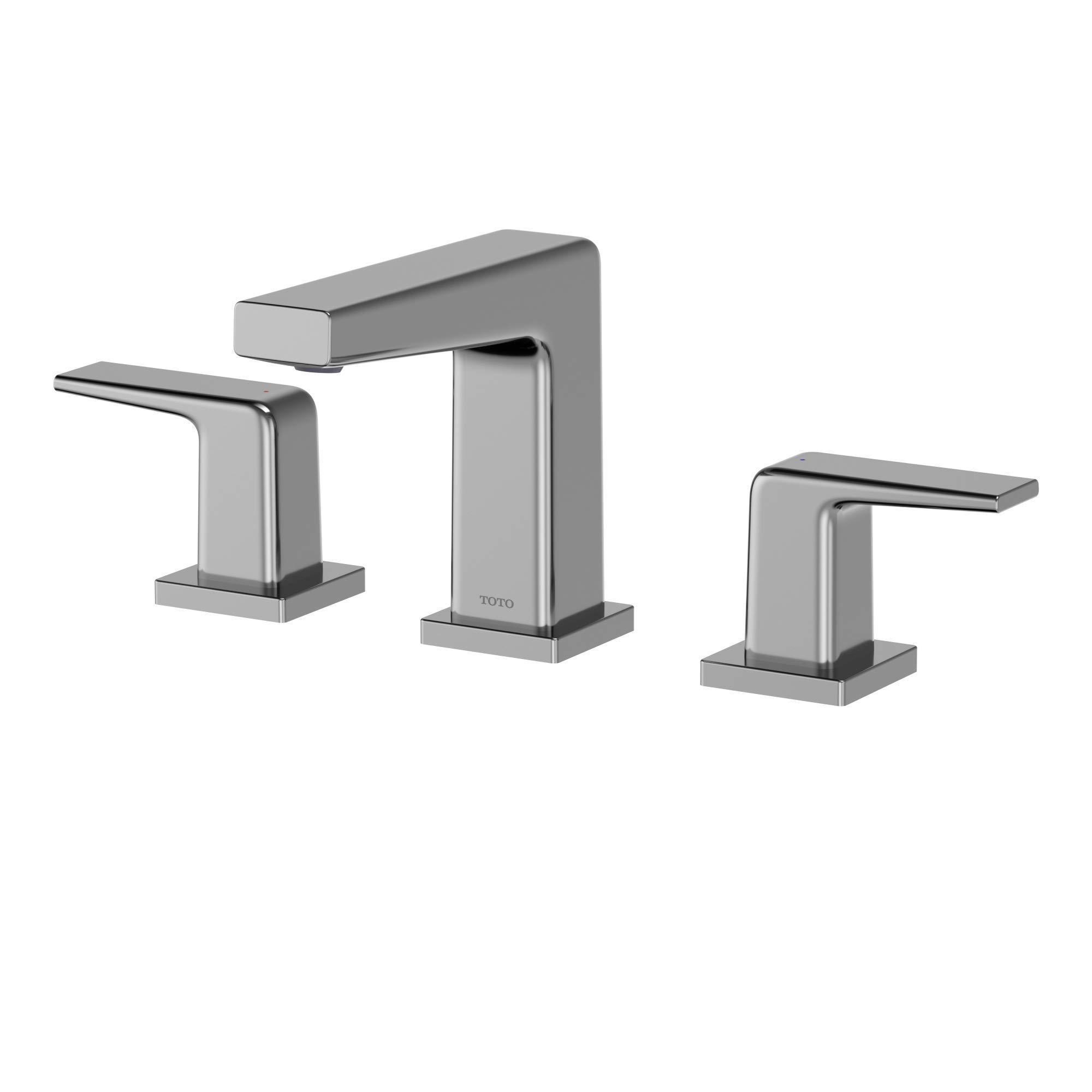 Toto TLG10201U#CP Faucet,Widespread LAV,GB 1.2GPM Chrome Plated W/POPUP