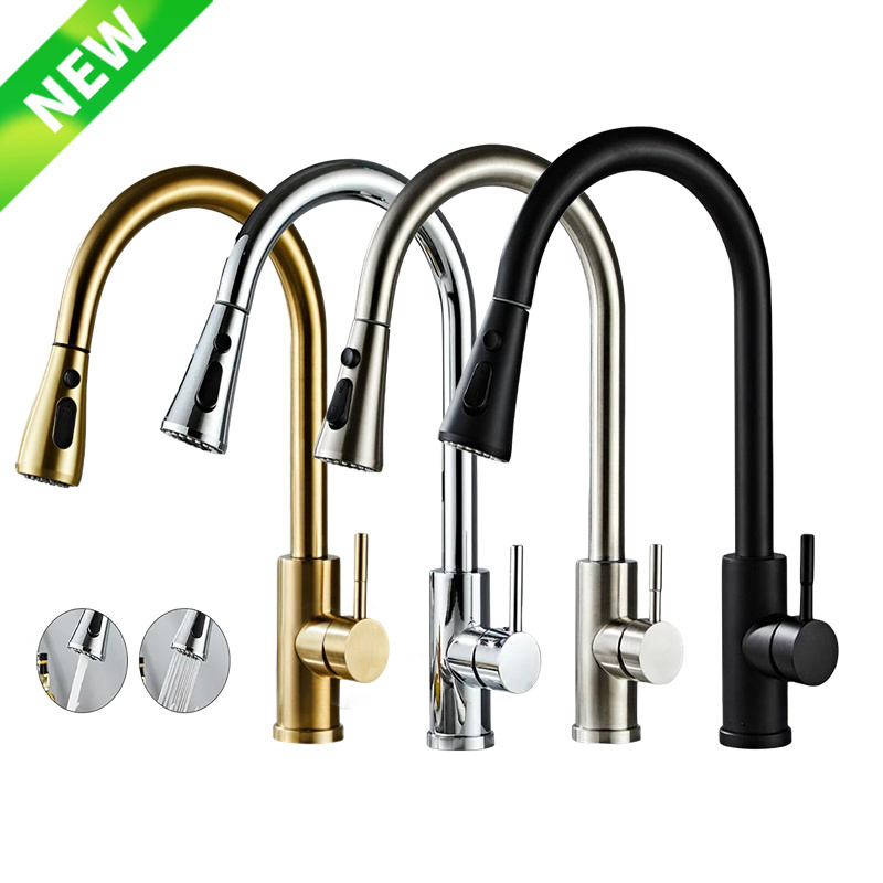 304 Stainless Steel pull out kitchen faucet