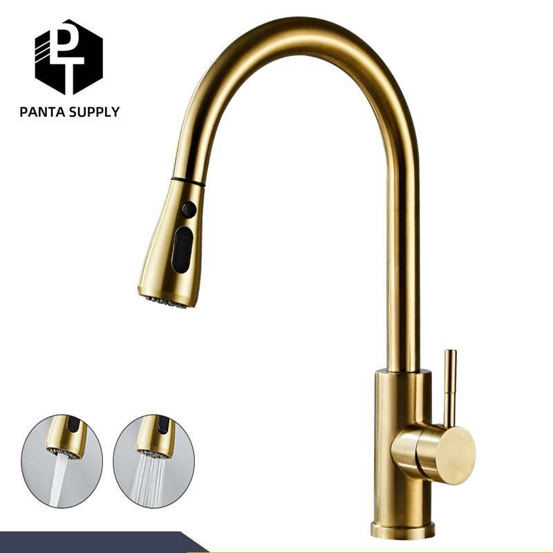 304 Stainless Steel pull out kitchen faucet