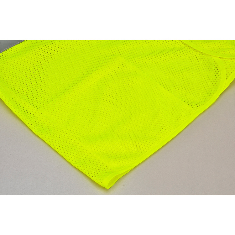 Safety Waistcoat High Visibility Vest Wholesale Fluorescent High Visibility Reflective Tapes Safety Work wear Vest For Unisex