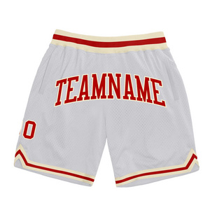 Classic Printed Blank Moo Shiny Breathable Medium Above The Knee Customized Men's Embroidery Basketball Shorts With Pockets