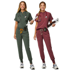 Nursing Scrubs Wholesale Medical Work Wear Nursing Scrubs Set Uniforms Nursing Training Female Scrubs