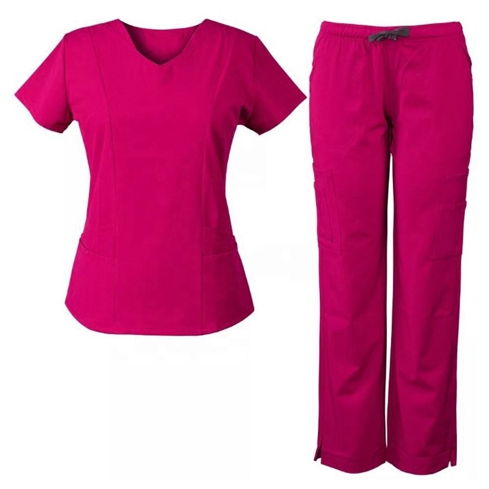 TOP High Quality Design  Fashionable Custom Scrub Sets Jogger Medical Nurse Scrub Set Uniform