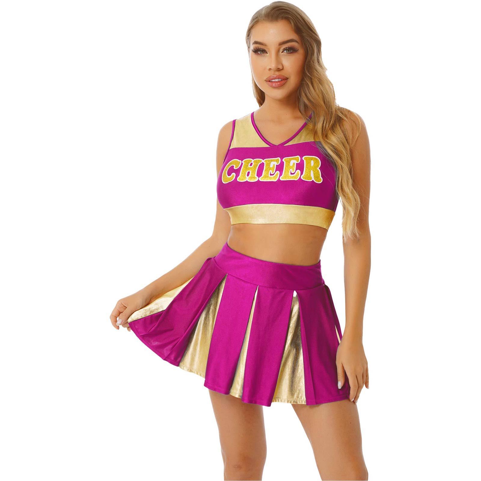 High Quality Women Sports Training Cheerleader Uniform Wholesale Factory Supplier Pink Cheerleader Custom