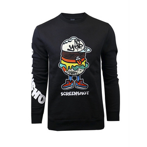 New fleece Printed sweatshirt men Crewneck Wholesale Low Price OEM & ODM best Quality Fabric For Adult