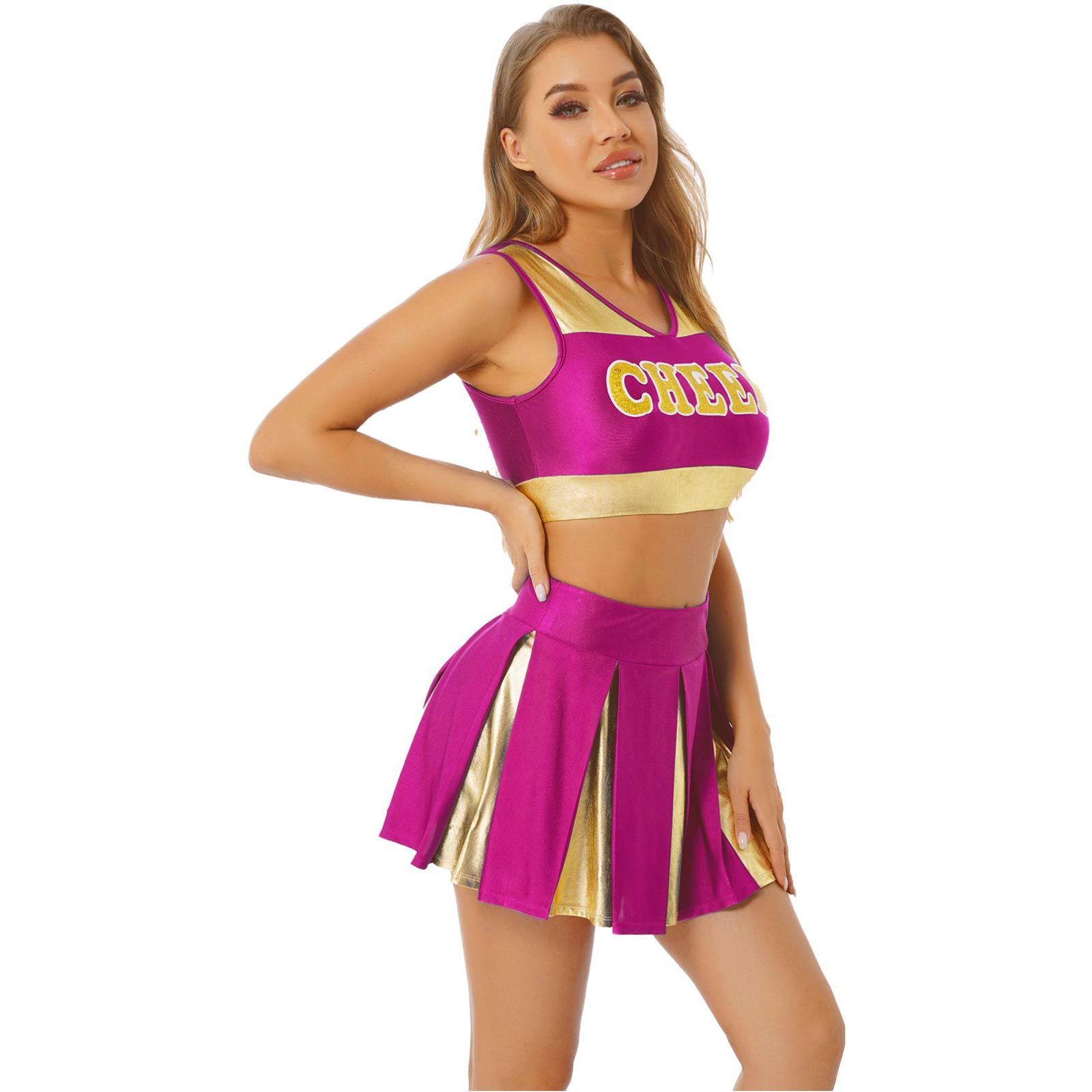 High Quality Women Sports Training Cheerleader Uniform Wholesale Factory Supplier Pink Cheerleader Custom