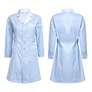 New Arrival High Quality Dust-proof Anti-wrinkle Fit Hospital Uniforms White Lab Coat for women Medical Gown