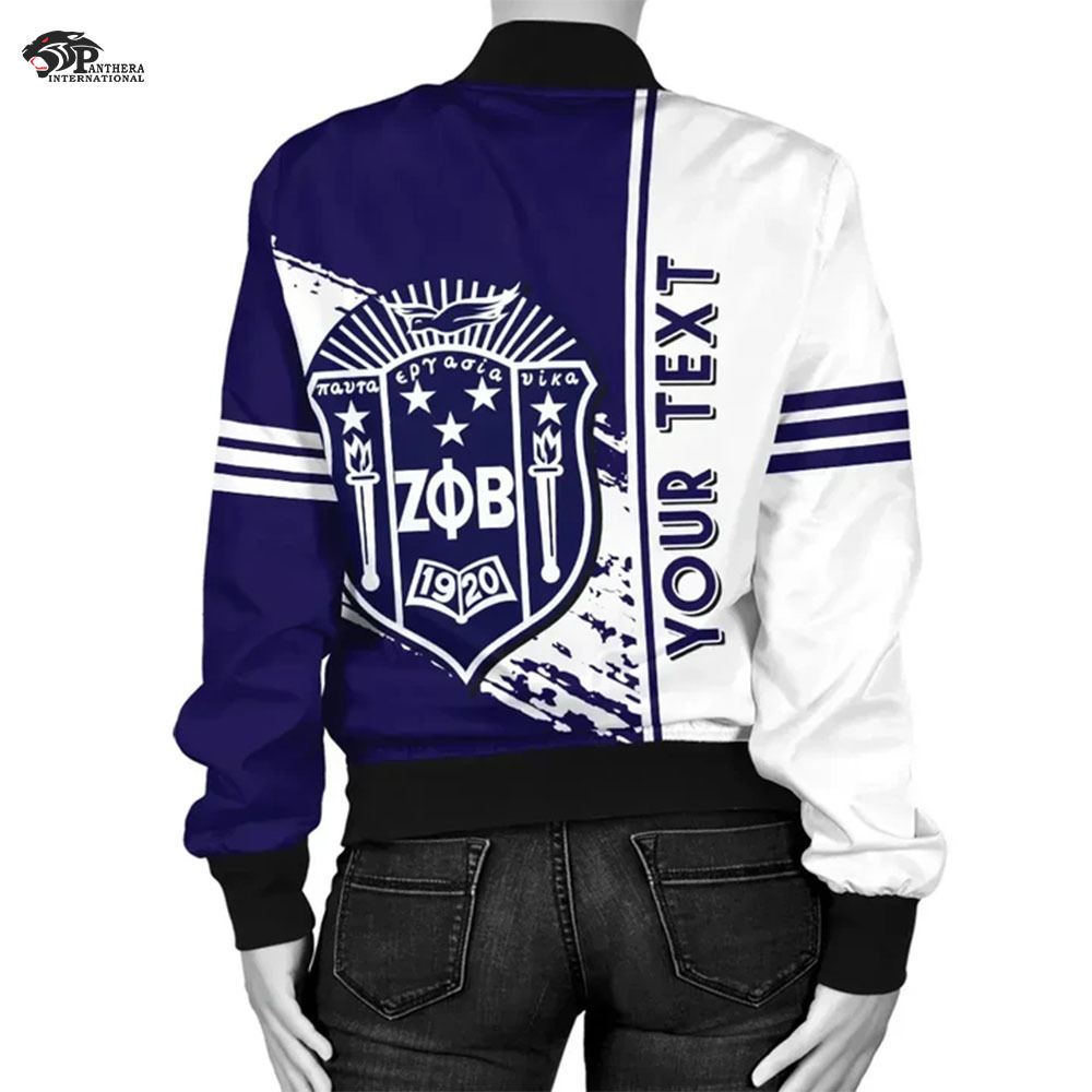 Button Baseball Customizable Greek Varsity Stylish Wholesale Custom Varsity Jacket Women Baseball Jacket Zeta phi beta jacket