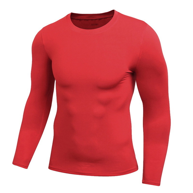 Men Gym Compression Under Base Layer Tops Long Sleeve Quick Dry Sports custom mens gym long sleeve blank compression shirts