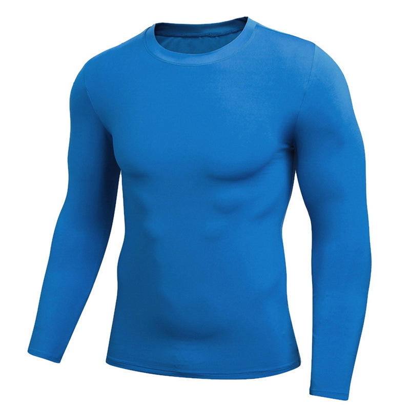 Men Gym Compression Under Base Layer Tops Long Sleeve Quick Dry Sports custom mens gym long sleeve blank compression shirts