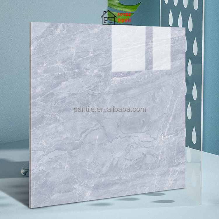 Original 60*60 Glossy Ceramic Tiles Sweden Marble Floors Concrete Porcelain Tile For 6060 House