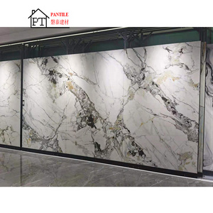 Sintered Stone Large Format 6mm Marble Porcelain Slabs Sintered Stone Tiles For Interior Floor And Wall Panel Tile