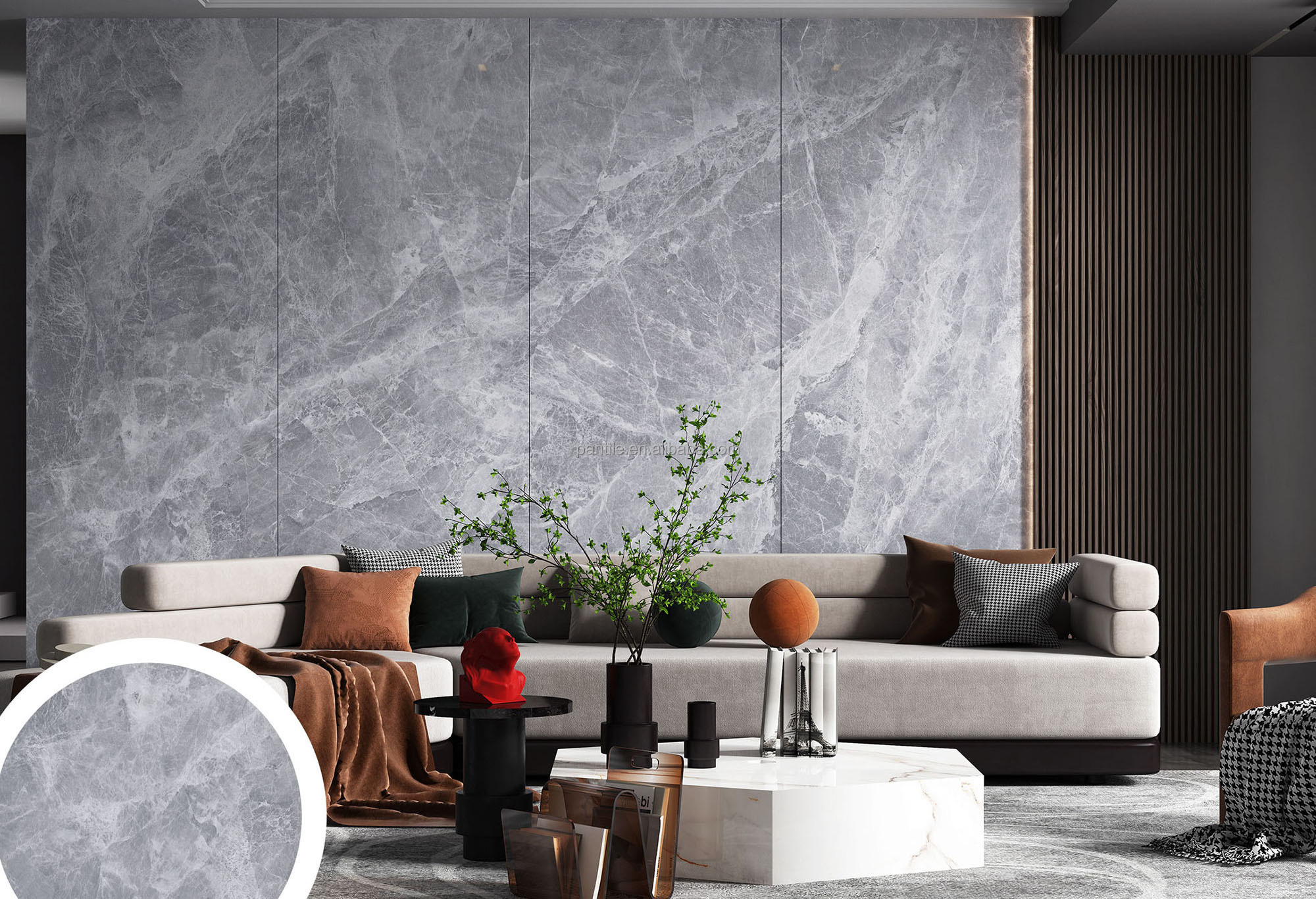 Cheap Price  Slab Marbl Marble Sintered Stone Floor 1200 n2400 Naturalstonelook 3D Marble Ceramic Tiles Wall Tile